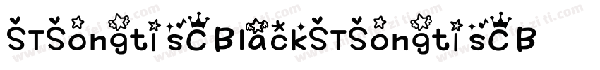 STSongti sC BlackSTSongti sC Black字体转换